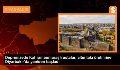 Kahramanmaraş’ta deprem sonrası zarar gören altın ustaları Diyarbakır’da üretime devam ediyor