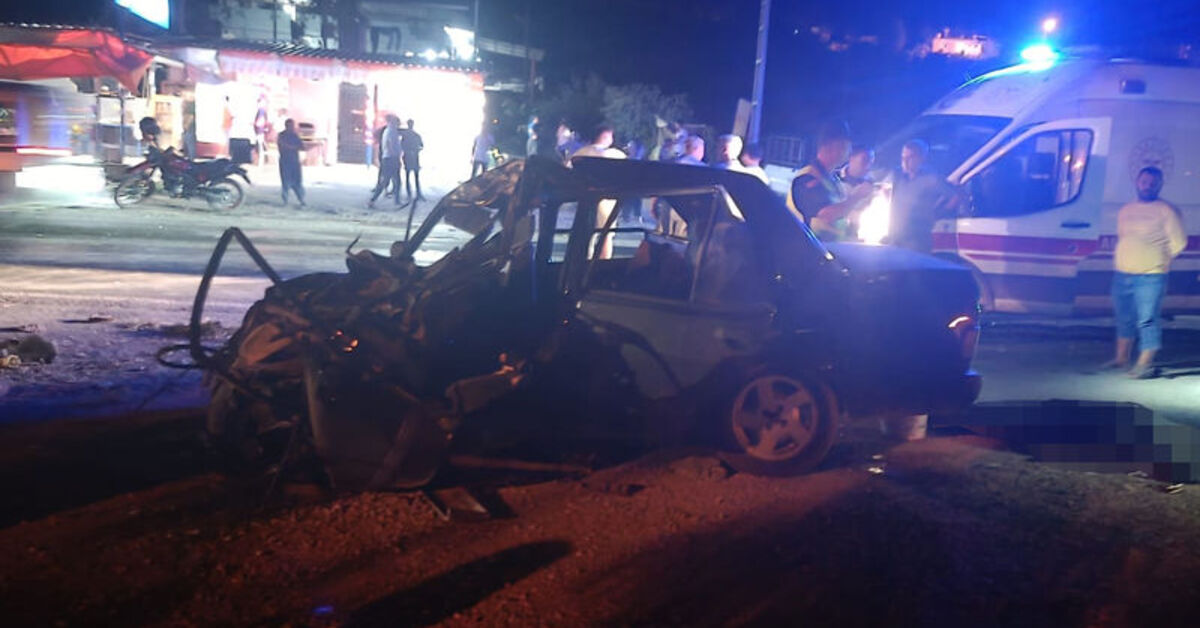 Mersin’de trafik kazası: 2 ölü, 1 yaralı