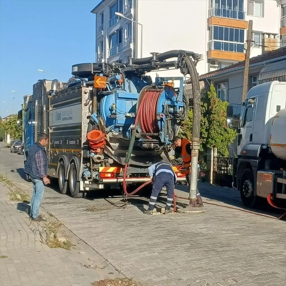 Lüleburgaz’da Kanalizasyon Temizliği Yapıldı